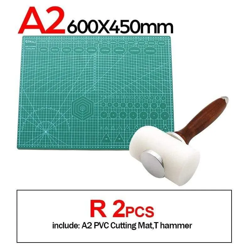A1 A2 A3 A4 A5 PVC Schneidematten Leder Gravur Schneidebrett Selbstreparierende Matte DIY Leder Handwerk Schneideunterlage Nähzubehör