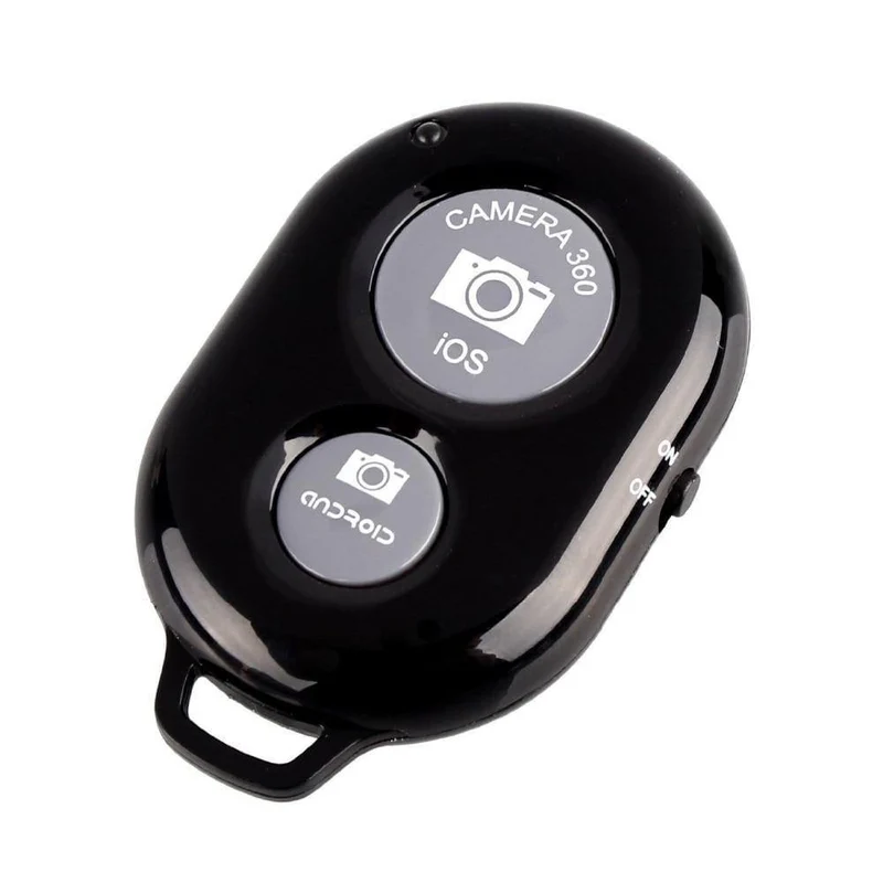 Neuer kabelloser Telefonkamera-Verschluss Bluetooth-Fernbedienung für IPhone Android Ermöglicht die Steuerung Ihrer Handykamera (schwarz)