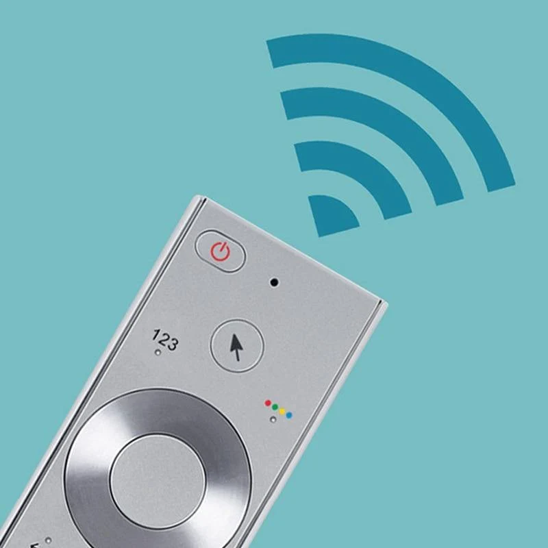 Intelligente Fernbedienung für Samsung TV Air Mouse 2.4 G+, Infrarot-Fernbedienung, integriertes Gyroskop, Smart-Chip-Fernsehzubehör (Silber)