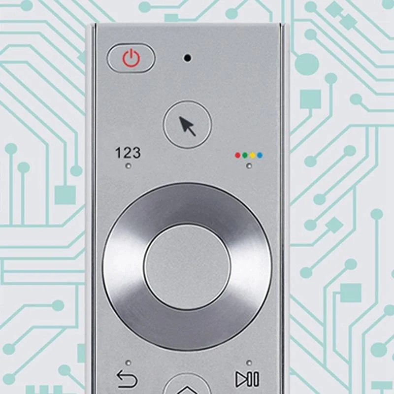 Intelligente Fernbedienung für Samsung TV Air Mouse 2.4 G+, Infrarot-Fernbedienung, integriertes Gyroskop, Smart-Chip-Fernsehzubehör (Silber)
