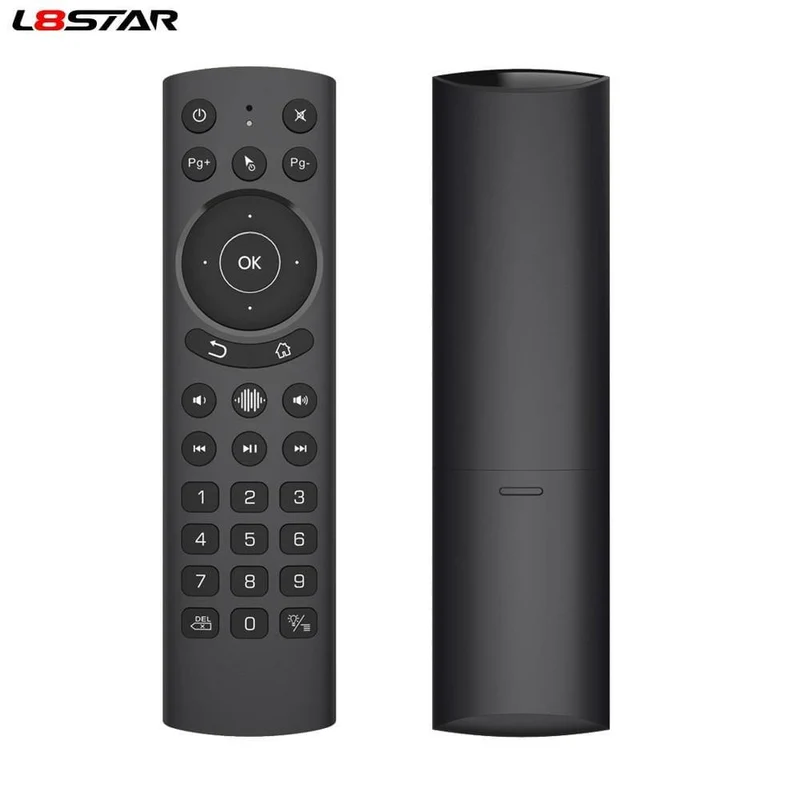L8STAR G20S Pro Voice Hintergrundbeleuchtetes Smart Air Mouse Gyroskop IR Lernen der Google Assistant-Fernbedienung für X96 MAX + Android TV BOX