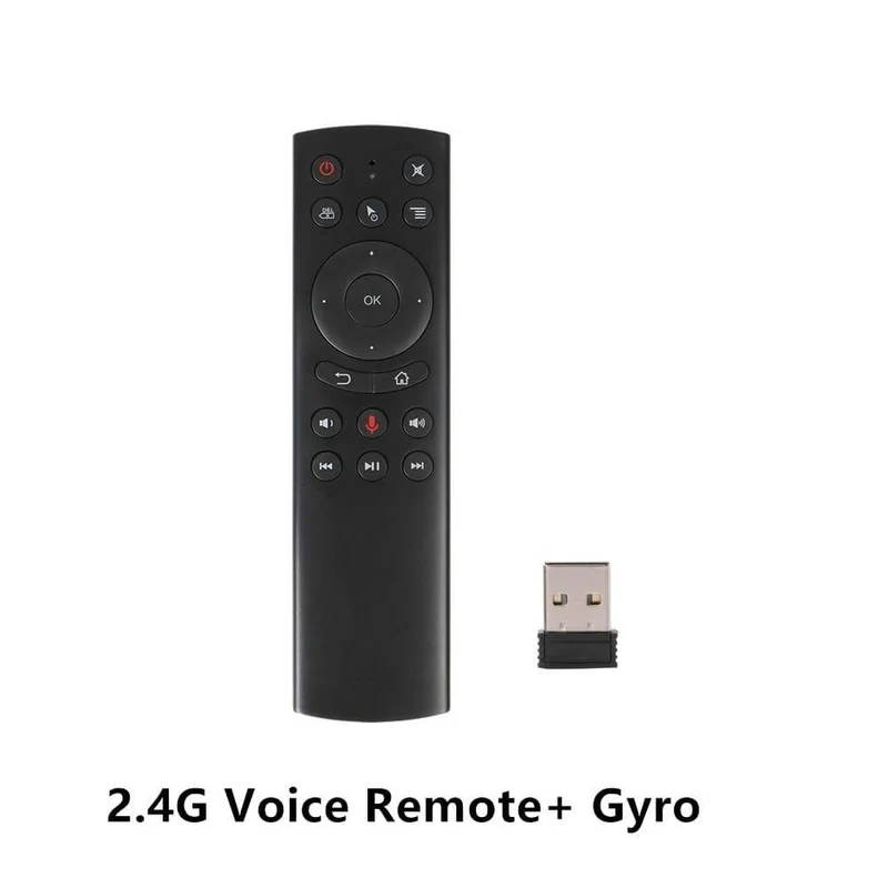 L8STAR G20S Pro Voice Hintergrundbeleuchtetes Smart Air Mouse Gyroskop IR Lernen der Google Assistant-Fernbedienung für X96 MAX + Android TV BOX