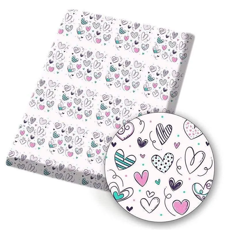 Polyester-Baumwollstoff, Gesichtsausdruck, bedruckter Stoff, Nähen, Heimtextilien, Stoff, Kleidersack, Material, 45 x 145 cm, 80 g/Stück