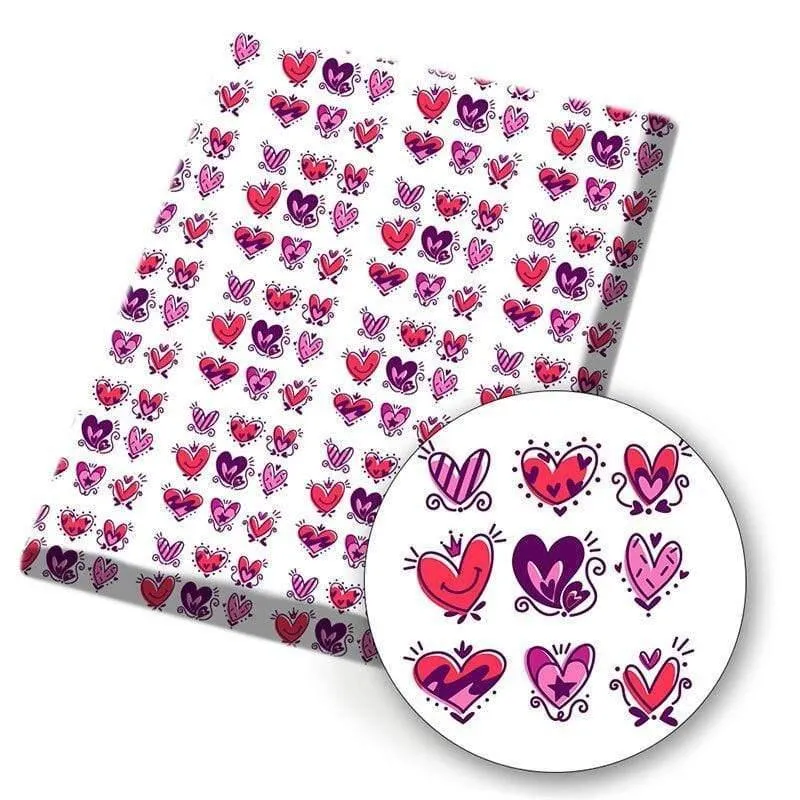 Polyester-Baumwollstoff, Gesichtsausdruck, bedruckter Stoff, Nähen, Heimtextilien, Stoff, Kleidersack, Material, 45 x 145 cm, 80 g/Stück