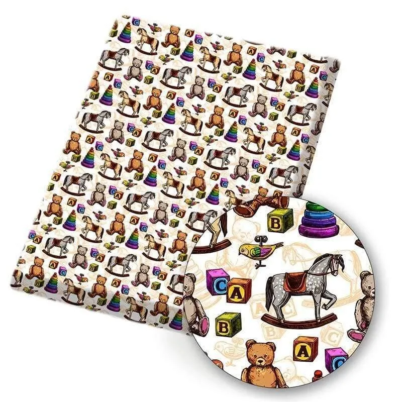 Polyester-Baumwollstoff, Gesichtsausdruck, bedruckter Stoff, Nähen, Heimtextilien, Stoff, Kleidersack, Material, 45 x 145 cm, 80 g/Stück
