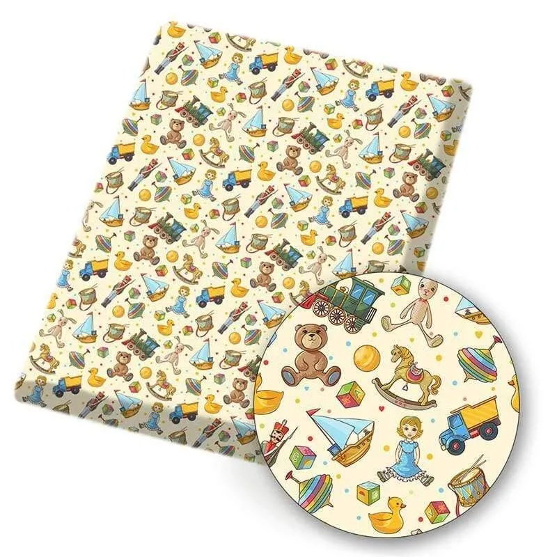 Polyester-Baumwollstoff, Gesichtsausdruck, bedruckter Stoff, Nähen, Heimtextilien, Stoff, Kleidersack, Material, 45 x 145 cm, 80 g/Stück
