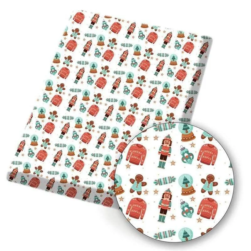 Polyester-Baumwollstoff, Gesichtsausdruck, bedruckter Stoff, Nähen, Heimtextilien, Stoff, Kleidersack, Material, 45 x 145 cm, 80 g/Stück