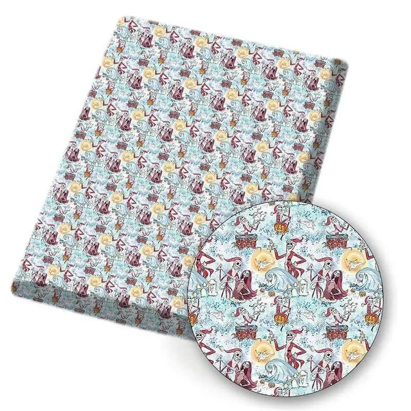 Polyester-Baumwollstoff, Gesichtsausdruck, bedruckter Stoff, Nähen, Heimtextilien, Stoff, Kleidersack, Material, 45 x 145 cm, 80 g/Stück