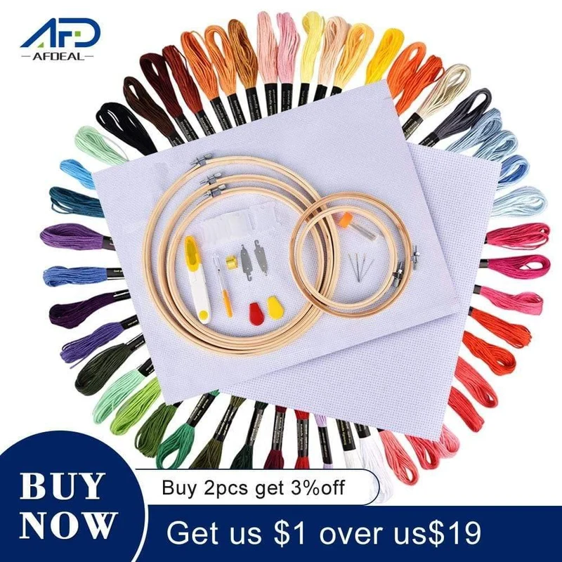 50/100 Farben Stränge Stickstift Nadel Set Faden Stanzen Nähen Strickset Frauen Mutter DIY Nähen Zubehör Mit Pinzette
