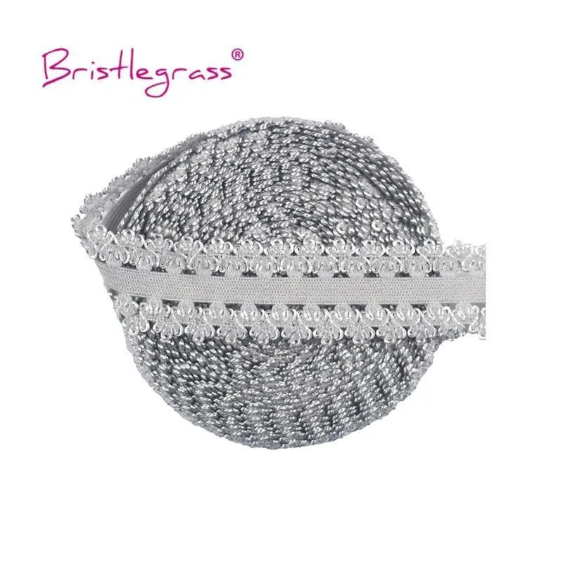 5 Yard 3/4 "20mm Picot Loop Crown Rüschen Spitzenbesatz Elastics Spandex Bänder Haargummi Stirnband Tutu Kleid Nähen Handwerk