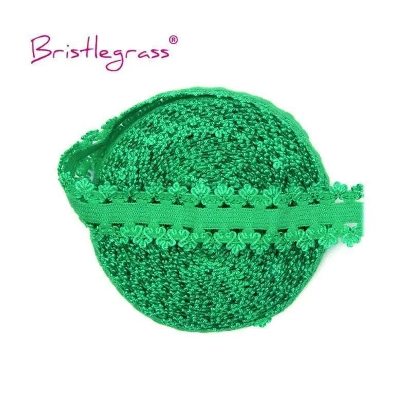5 Yard 3/4 "20mm Picot Loop Crown Rüschen Spitzenbesatz Elastics Spandex Bänder Haargummi Stirnband Tutu Kleid Nähen Handwerk
