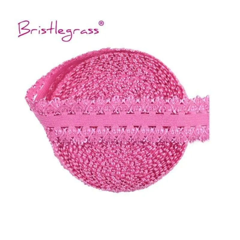 5 Yard 3/4 "20mm Picot Loop Crown Rüschen Spitzenbesatz Elastics Spandex Bänder Haargummi Stirnband Tutu Kleid Nähen Handwerk
