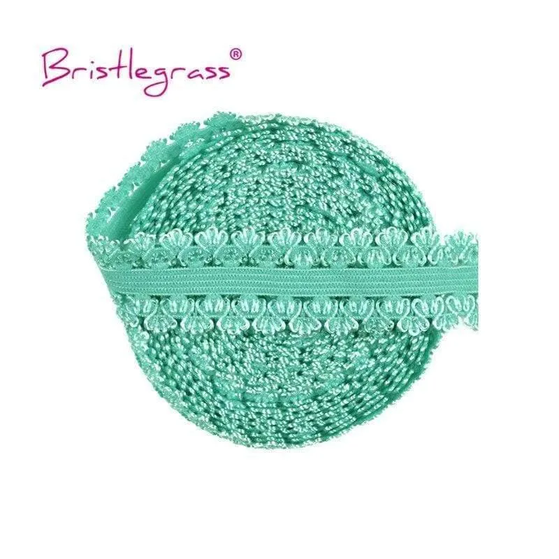 5 Yard 3/4 "20mm Picot Loop Crown Rüschen Spitzenbesatz Elastics Spandex Bänder Haargummi Stirnband Tutu Kleid Nähen Handwerk