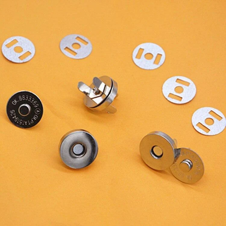 50 Stück Bronze Silber Metall Magnetknopf für Diy Taschen Druckknöpfe Druckknopf Verschluss Druckknopf Nähzubehör 14 * 3.5 mm
