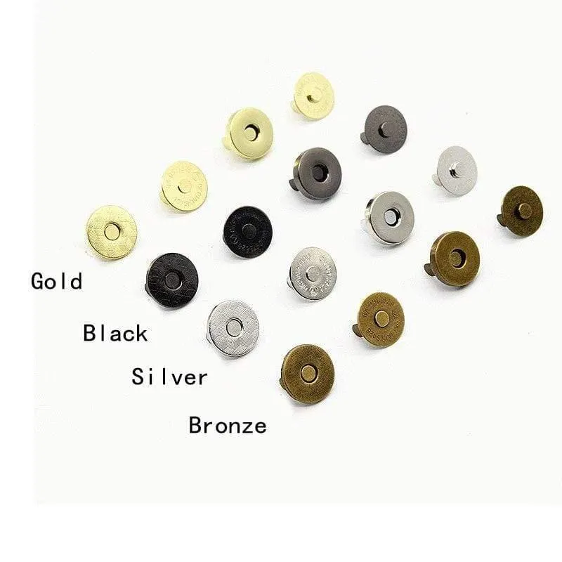 50 Stück Bronze Silber Metall Magnetknopf für Diy Taschen Druckknöpfe Druckknopf Verschluss Druckknopf Nähzubehör 14 * 3.5 mm