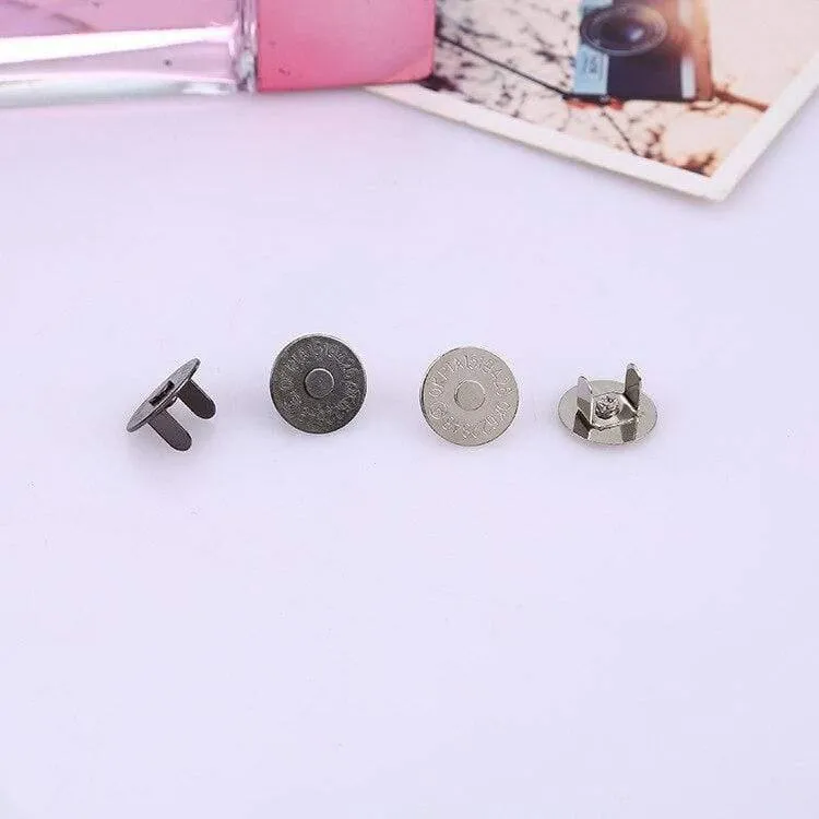 50 Stück Bronze Silber Metall Magnetknopf für Diy Taschen Druckknöpfe Druckknopf Verschluss Druckknopf Nähzubehör 14 * 3.5 mm