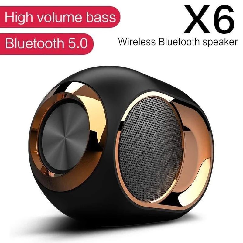 Drahtloser TWS X6 Bluetooth-Lautsprecher Tragbarer Außenlautsprecher Intelligente Subwoofer-Unterstützung zur Rauschunterdrückung TF U Disk FM-Radio