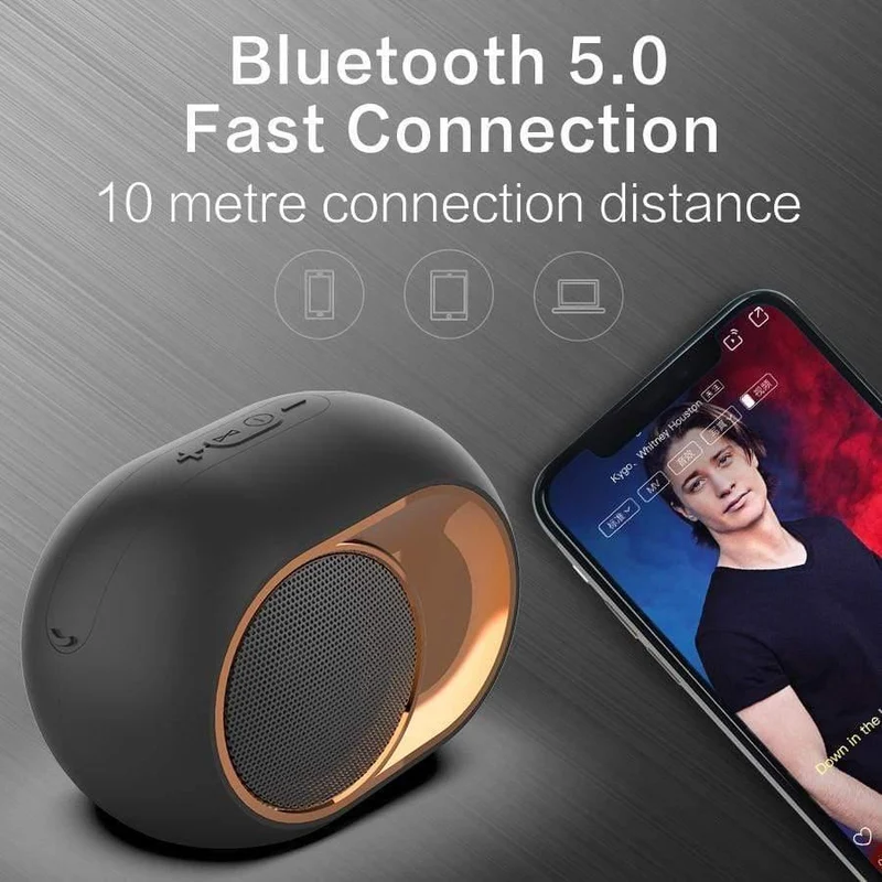 Drahtloser TWS X6 Bluetooth-Lautsprecher Tragbarer Außenlautsprecher Intelligente Subwoofer-Unterstützung zur Rauschunterdrückung TF U Disk FM-Radio