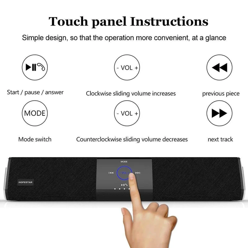 A3 20W Wireless Bluetooth Column Subwoofer mit zwei Lautsprechern Heimkino-Lautsprecher 3D-Stereo-Super-Bass-Lautsprecher für Telefon-TV-PC