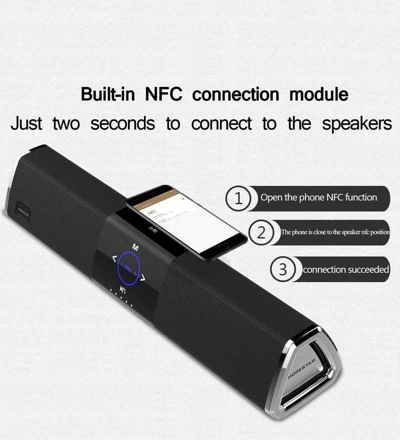 A3 20W Wireless Bluetooth Column Subwoofer mit zwei Lautsprechern Heimkino-Lautsprecher 3D-Stereo-Super-Bass-Lautsprecher für Telefon-TV-PC