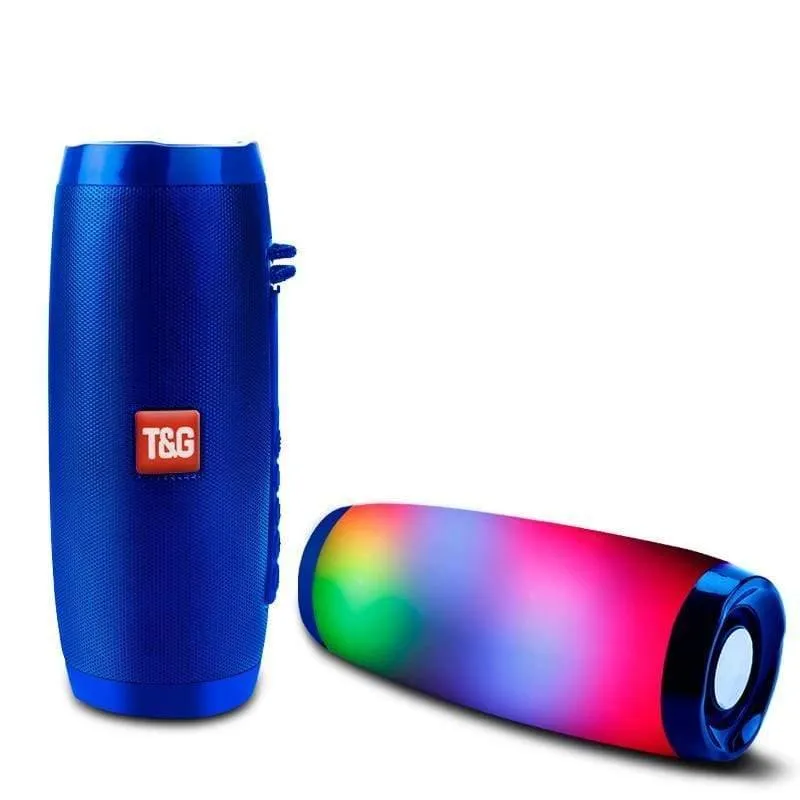 Leistungsstarke tragbare Lautsprecher Bluetooth-Lautsprechersäule Drahtloser Lautsprecher mit LED-Nachtlicht TF FM-Radio Boombox Eingebautes Mikrofon