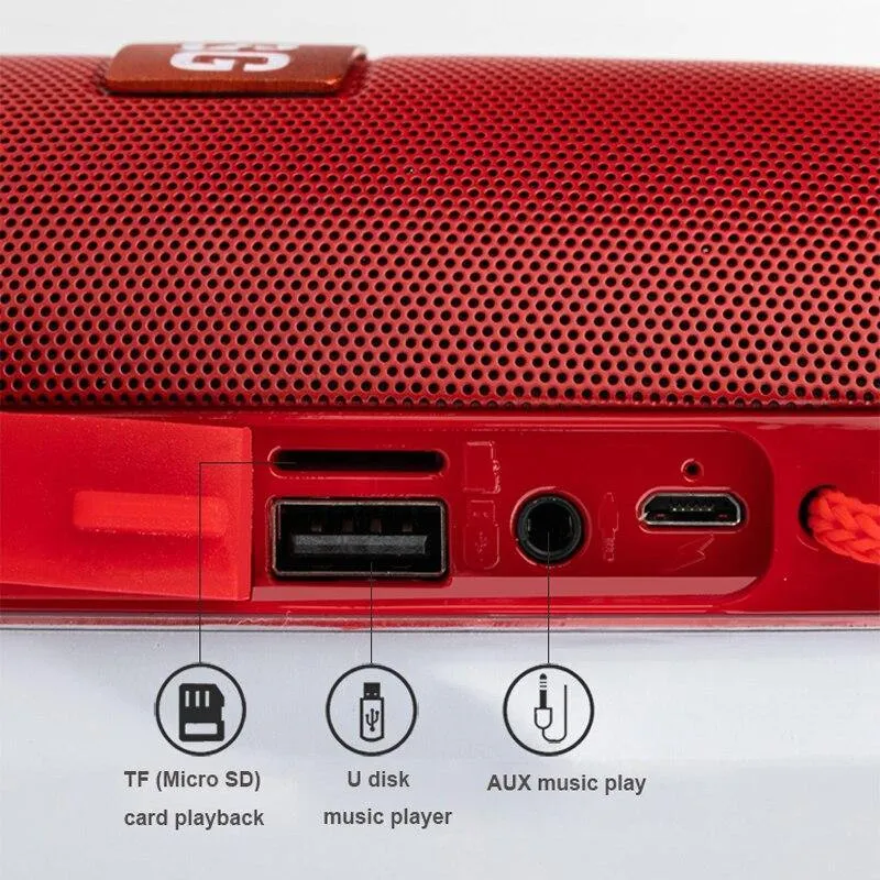 Leistungsstarke tragbare Lautsprecher Bluetooth-Lautsprechersäule Drahtloser Lautsprecher mit LED-Nachtlicht TF FM-Radio Boombox Eingebautes Mikrofon