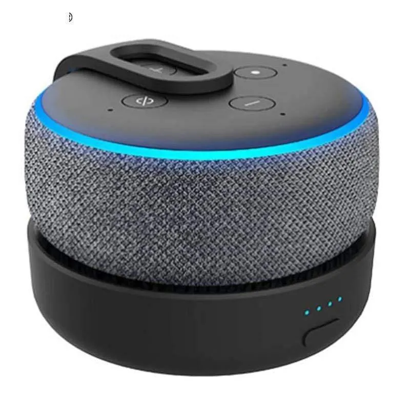 GGMM Original Portable Battery Base für Amazon Echo Dot 3. Generation wiederaufladbare Dockingstation für Alexa-Lautsprecher mit 8 Stunden Spielzeit