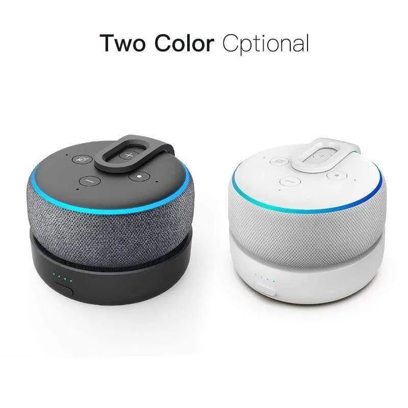 GGMM Original Portable Battery Base für Amazon Echo Dot 3. Generation wiederaufladbare Dockingstation für Alexa-Lautsprecher mit 8 Stunden Spielzeit