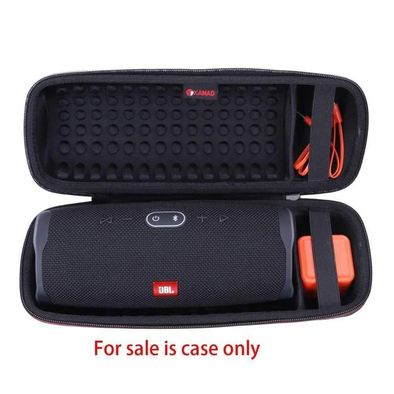 Ltgem-Gehäuse für JBL Charge 4 Tragbarer drahtloser Bluetooth-Lautsprecher für USB-Kabel und Ladegerät Schwarz Grau Weiß Aufbewahrungskoffer