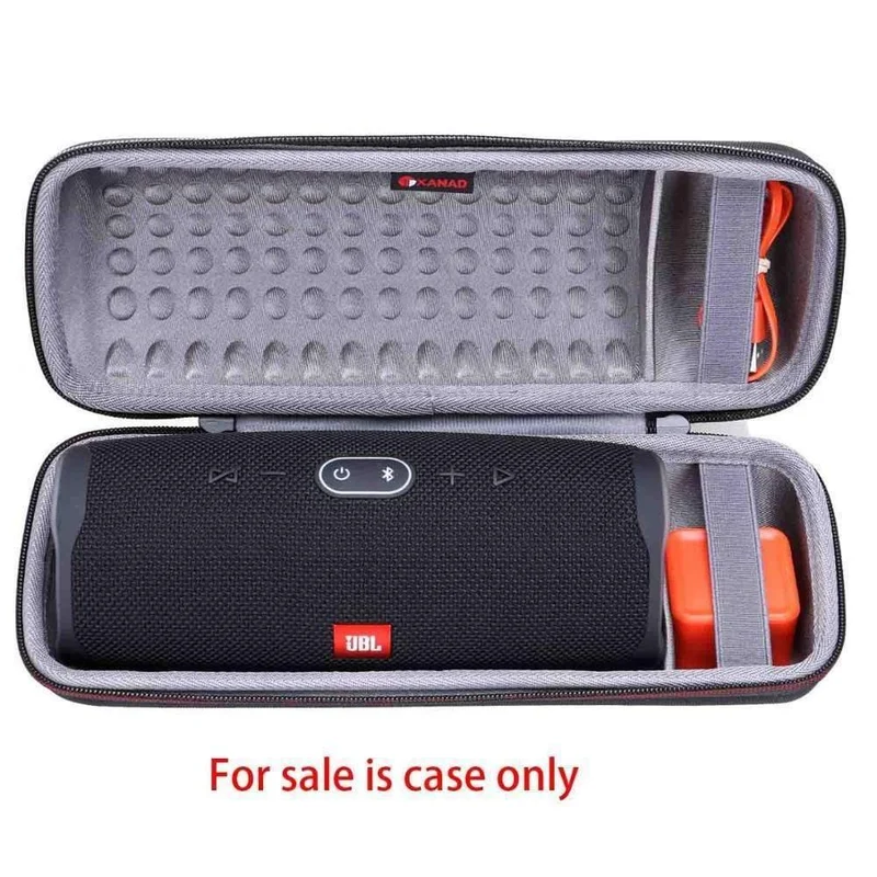 Ltgem-Gehäuse für JBL Charge 4 Tragbarer drahtloser Bluetooth-Lautsprecher für USB-Kabel und Ladegerät Schwarz Grau Weiß Aufbewahrungskoffer