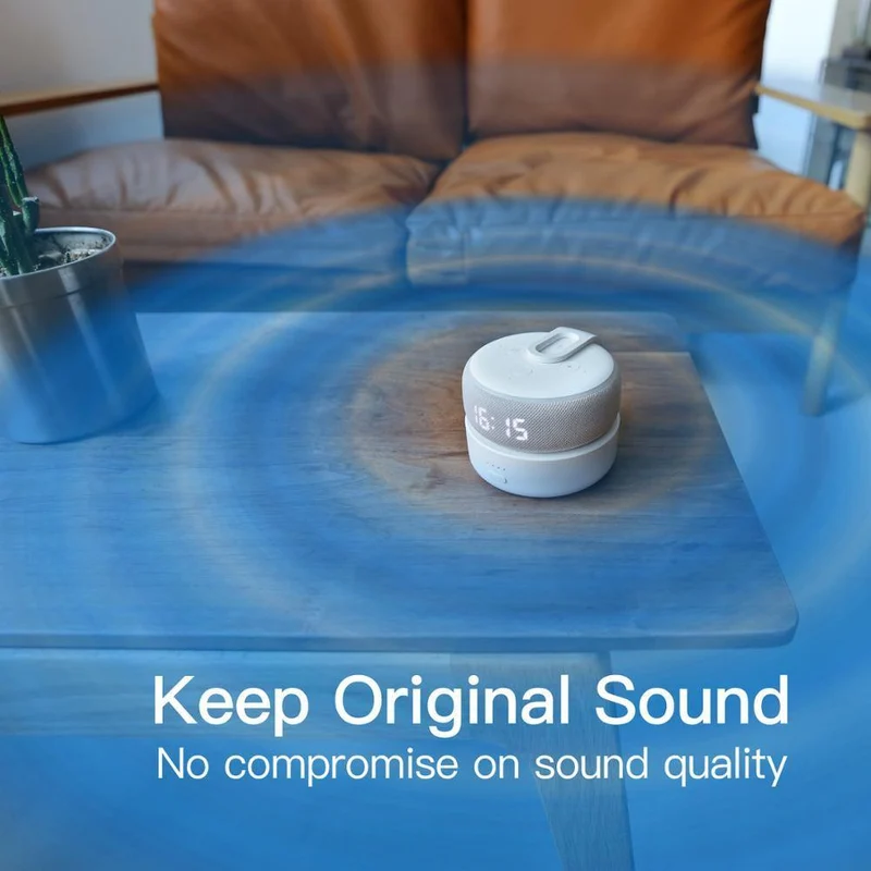 GGMM D3 + Batteriefach für Amazon Alexa Echo Dot Alexa-Lautsprecher der 3. Generation 10000mAh Batterieladung für Echo Dot 3 16H Spielzeit