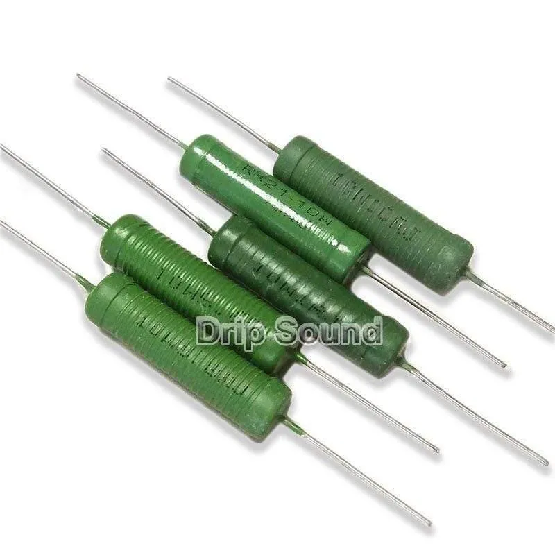 2 Stück 1-6.8 Ohm RX21-10W Lautsprecherteiler Crossover Drahtwicklungswiderstand Drahtgewickelter Drahtwiderstand