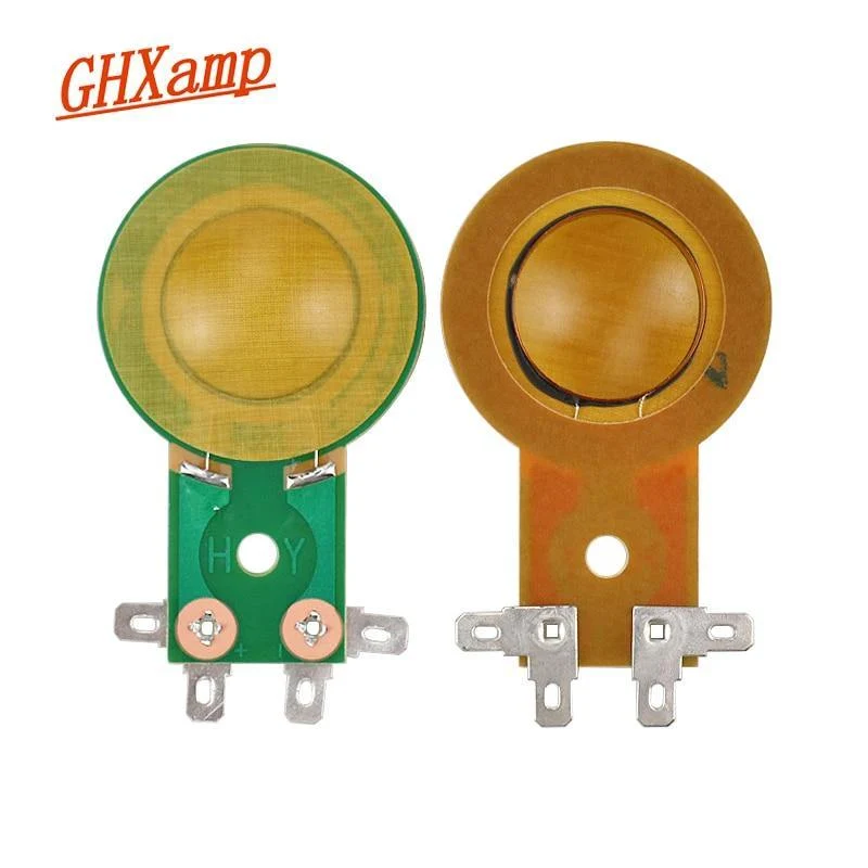 GHXAMP Universal 25.5mm Höhen Schwingspule Horn Hochtöner Membran Harz Film Lange Rahmen Fahrer Kopf Bühne Lautsprecher Reparatur 2PCS