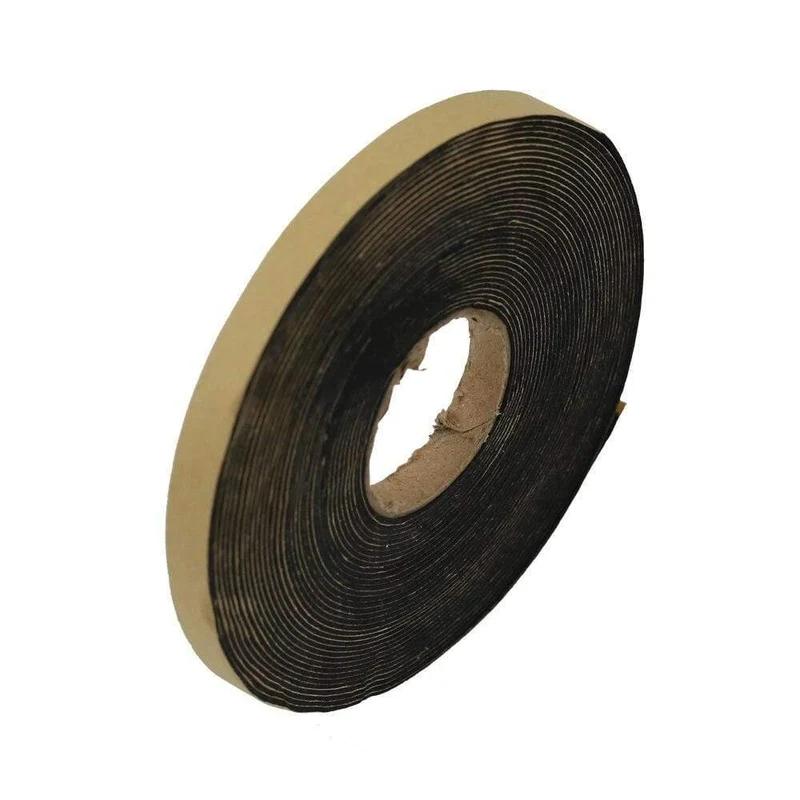 GHXAMP 2 Meter 10 * 1MM EVA Lautsprecher Reparatur Dichtungsstreifen Lautsprecher Schwarz Einseitige Kunststoff-Stoßdämpfer-Dichtung