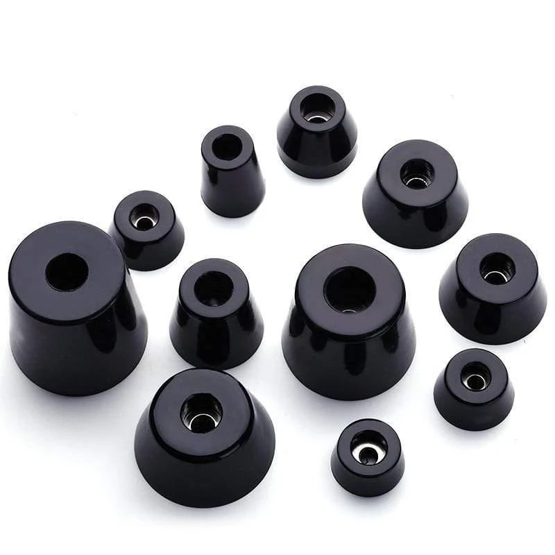 4 Stück Φ12mm-27mm Lautsprecher Stoßdämpfende Spike-Pads Isolationsständer Fuß Gummikegel-Basispad