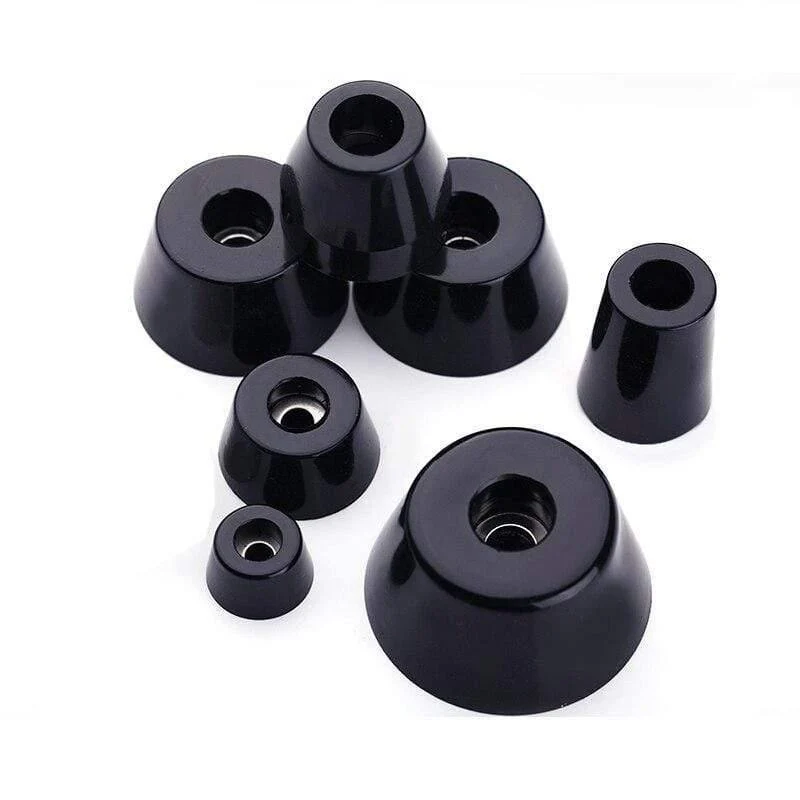 4 Stück Φ12mm-27mm Lautsprecher Stoßdämpfende Spike-Pads Isolationsständer Fuß Gummikegel-Basispad