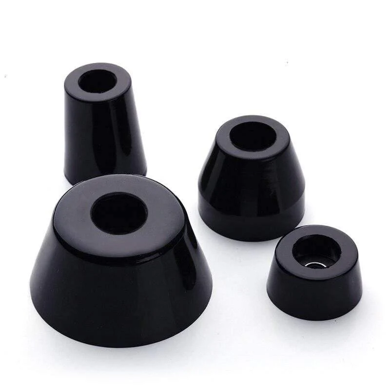 4 Stück Φ12mm-27mm Lautsprecher Stoßdämpfende Spike-Pads Isolationsständer Fuß Gummikegel-Basispad