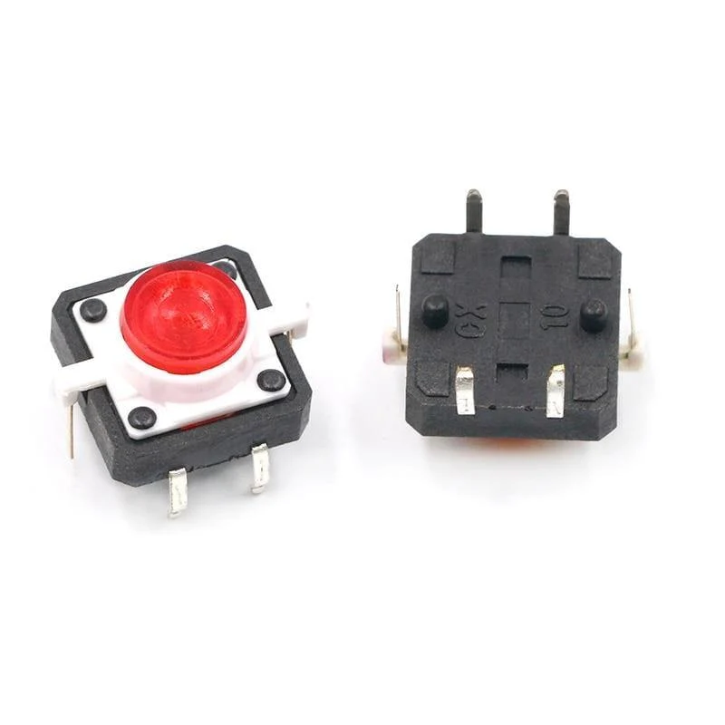 5 STÜCKE 1 Set 12X12X7.3 Tastbarer Druckschalter Momentant Tact LED 5 Farbe 12X12X7.3mm 12 * 12 * 7.3mm DC12V 50mA