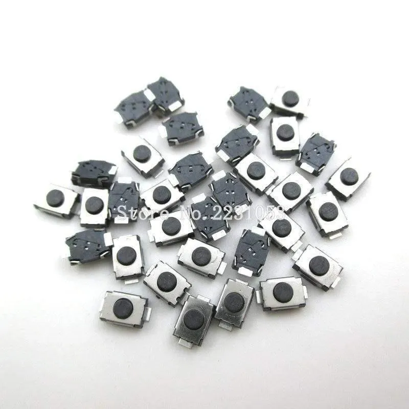 100PCS / LOT SMD 2 Pin 3X4MM Tactile Tact Druckknopf Mikroschalter Momentan 3 * 4 * 2 MM Mikroknopf