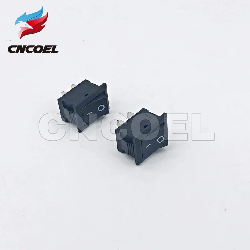10 Stück / Los SCHWARZ Druckknopfschalter 15 * 21 mm 2PIN EIN / AUS Bootswippschalter 6A 250VAC / 10A 125VAC Mikroschalter