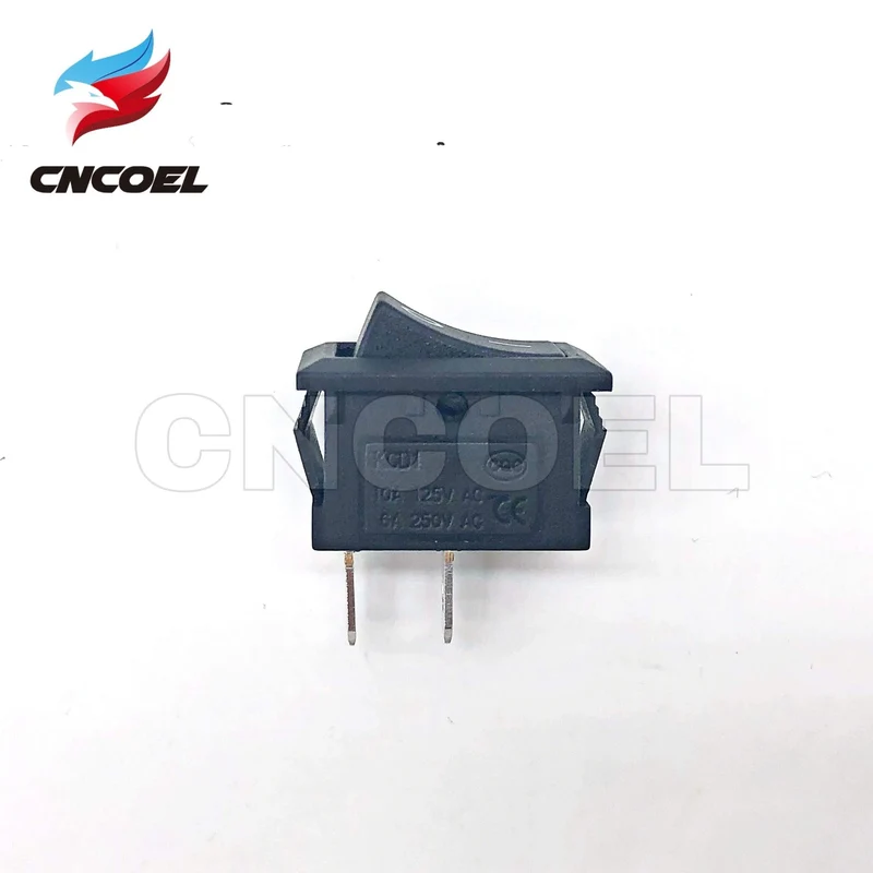 10 Stück / Los SCHWARZ Druckknopfschalter 15 * 21 mm 2PIN EIN / AUS Bootswippschalter 6A 250VAC / 10A 125VAC Mikroschalter