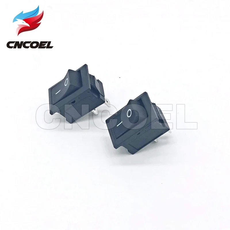10 Stück / Los SCHWARZ Druckknopfschalter 15 * 21 mm 2PIN EIN / AUS Bootswippschalter 6A 250VAC / 10A 125VAC Mikroschalter