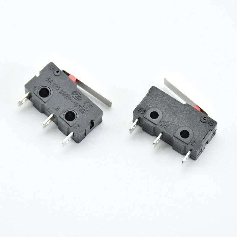 5 Stücke Mini Micro Endschalter NO NC 3 Pins Leiterplattenklemmen SPDT 5A 125 V 250 V Rollenhebel Snap Action Push Mikroschalter