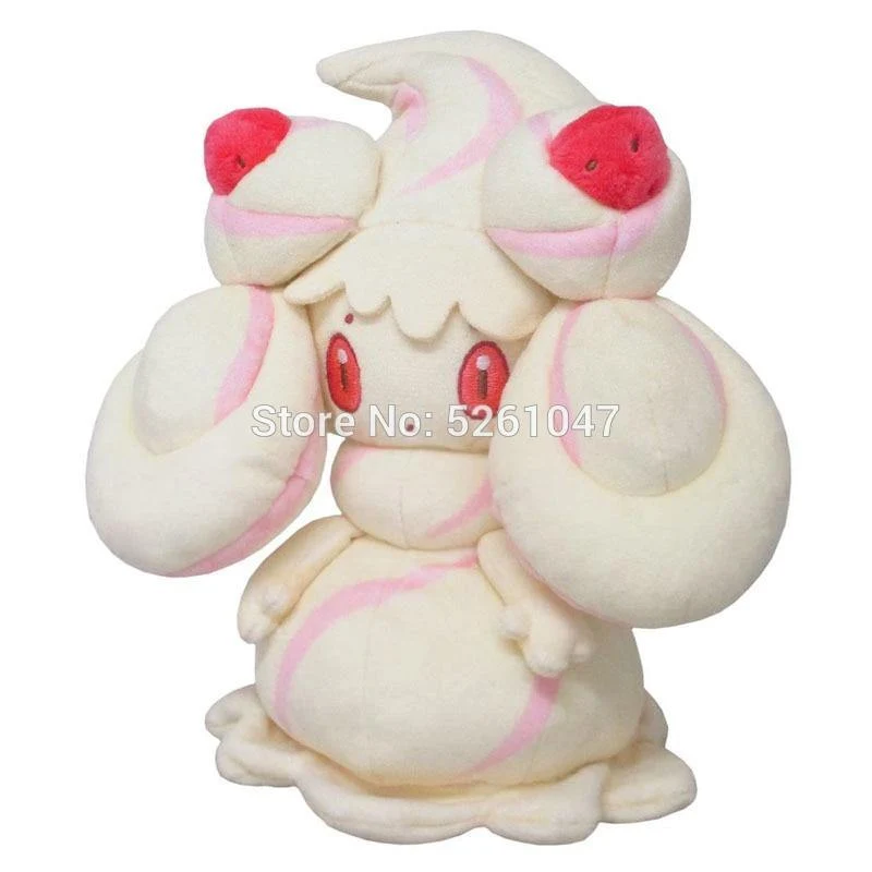 Original Taschenmonster Alcremie Plüschpuppe Schwert Schild Stofftier Süße Poke Figur 19 cm Kindergeschenk (19 cm hoch)