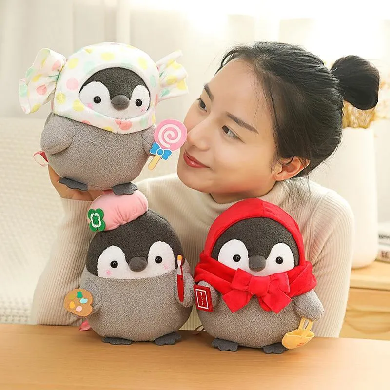 Kawaii Pinguin Plüsch Puppe Anhänger Cosplay Kaninchen & Panda & Tiger Spielzeug Baby Weiche Tier Pinguin Puppe Kinder Mädchen Geburtstag geschenk