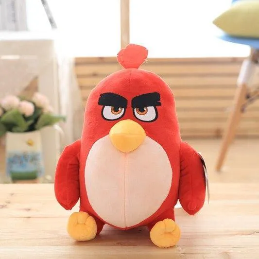 Vögel Plüschtier rot Chuck Bomb böse Schweinchen Stofftiere Süßes Stofftier Weihnachtsgeschenke für Kinder Kindergeburtstagsgeschenk