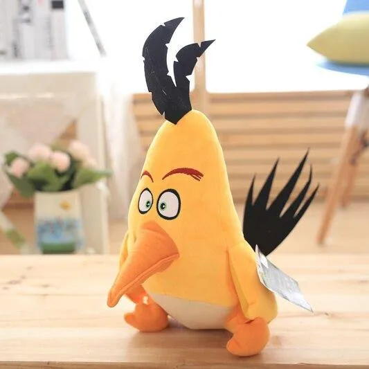 Vögel Plüschtier rot Chuck Bomb böse Schweinchen Stofftiere Süßes Stofftier Weihnachtsgeschenke für Kinder Kindergeburtstagsgeschenk