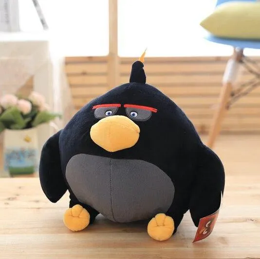 Vögel Plüschtier rot Chuck Bomb böse Schweinchen Stofftiere Süßes Stofftier Weihnachtsgeschenke für Kinder Kindergeburtstagsgeschenk
