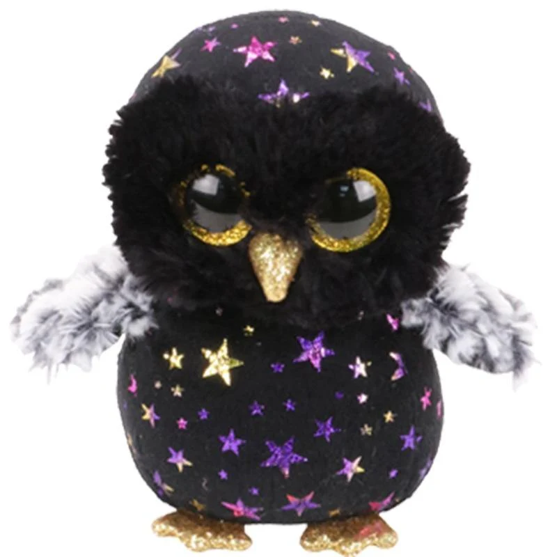 Ty Hyde die Eule, Plüschtier, Spielzeug, ausgestopfte Puppe, Geschenk, 15 cm (Hyde die Eule, 15 cm)