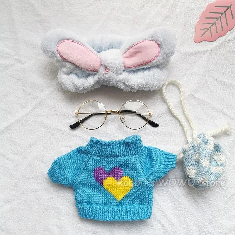 30cm LaLafanfan Cafe Ente Plüschtier Puppe Kleidung Cartoon Gelbe Ente Gefüllte Puppen Puppenzubehör Kinderspielzeug Geschenk Für Kinder